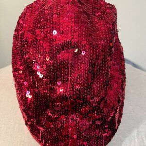 777 Lucky Hot Pink All-Over Sequins Women's Hat Cap